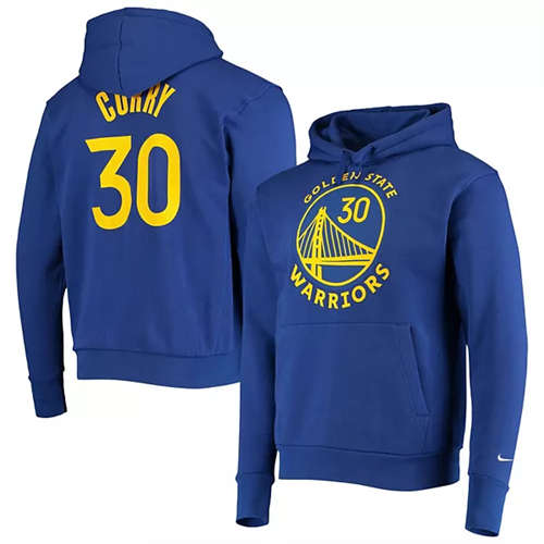Golden State Warriors #30 Stephen Curry 2021 Blue Pullover Hoodie